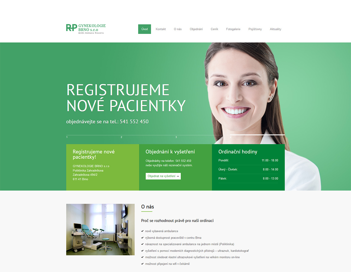 Gynekologie Brno - Responsive website