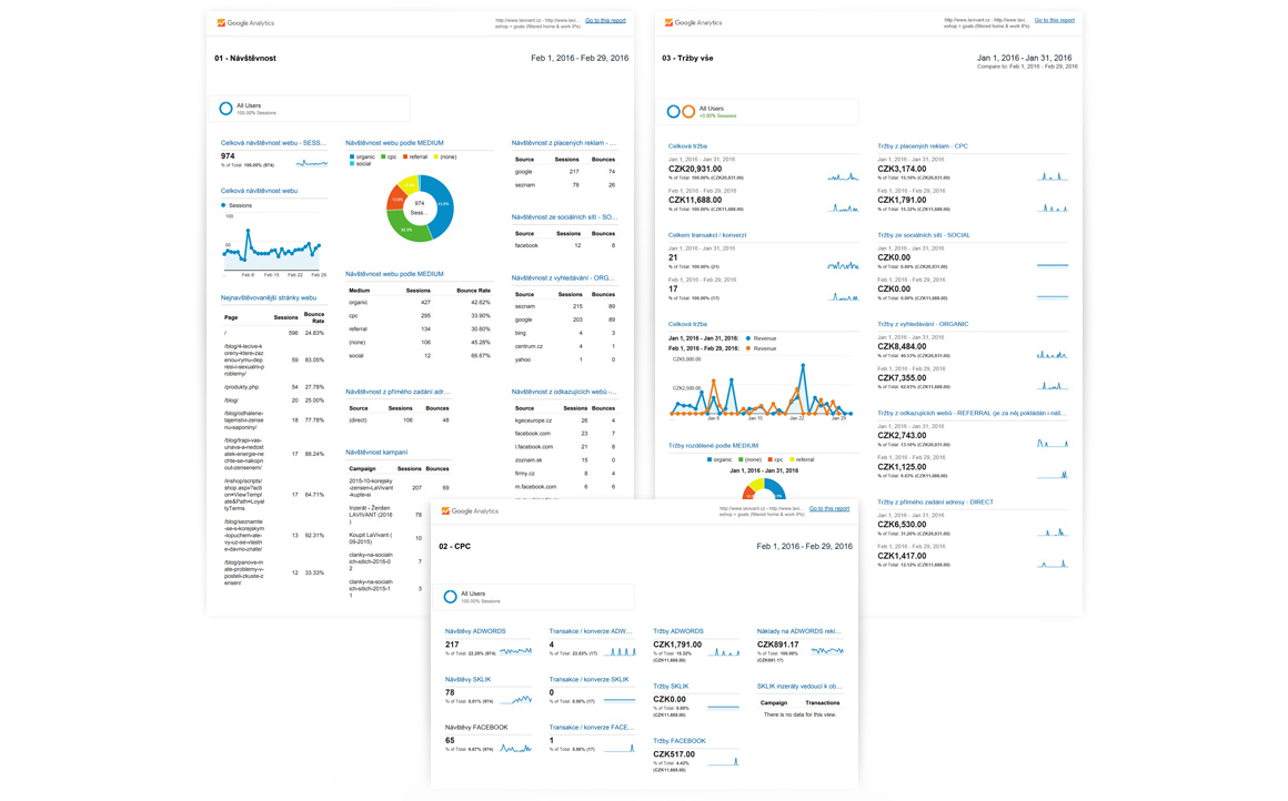 Lavivant - Setting up custom reports in Google Analytics