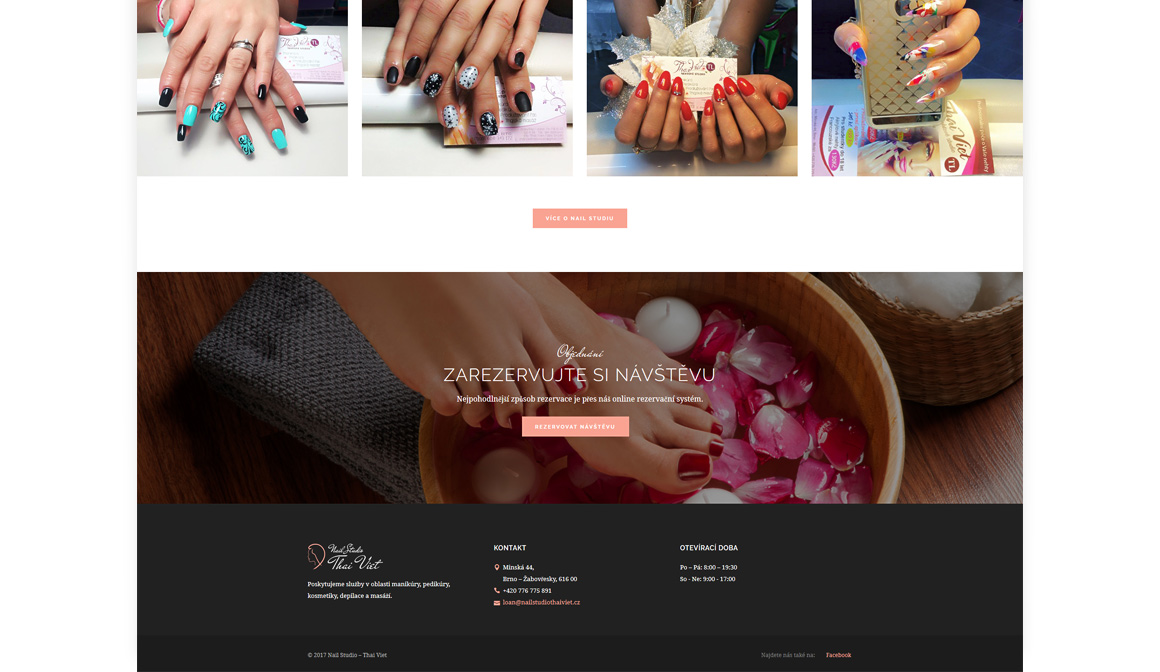 Nail Studio Thai Viet - Responsive website