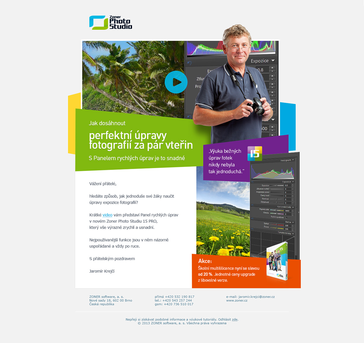 Zoner software - Mailings