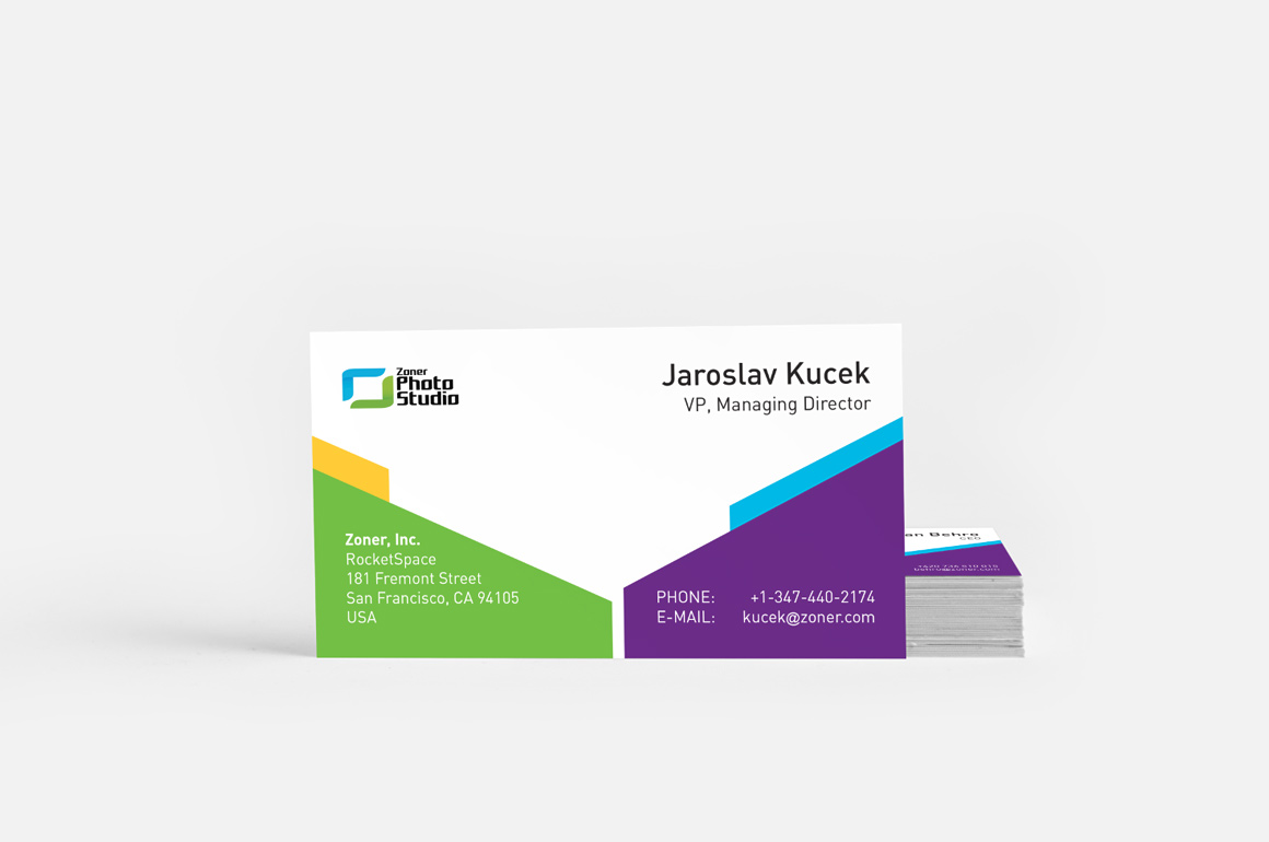 Zoner software - Business cards