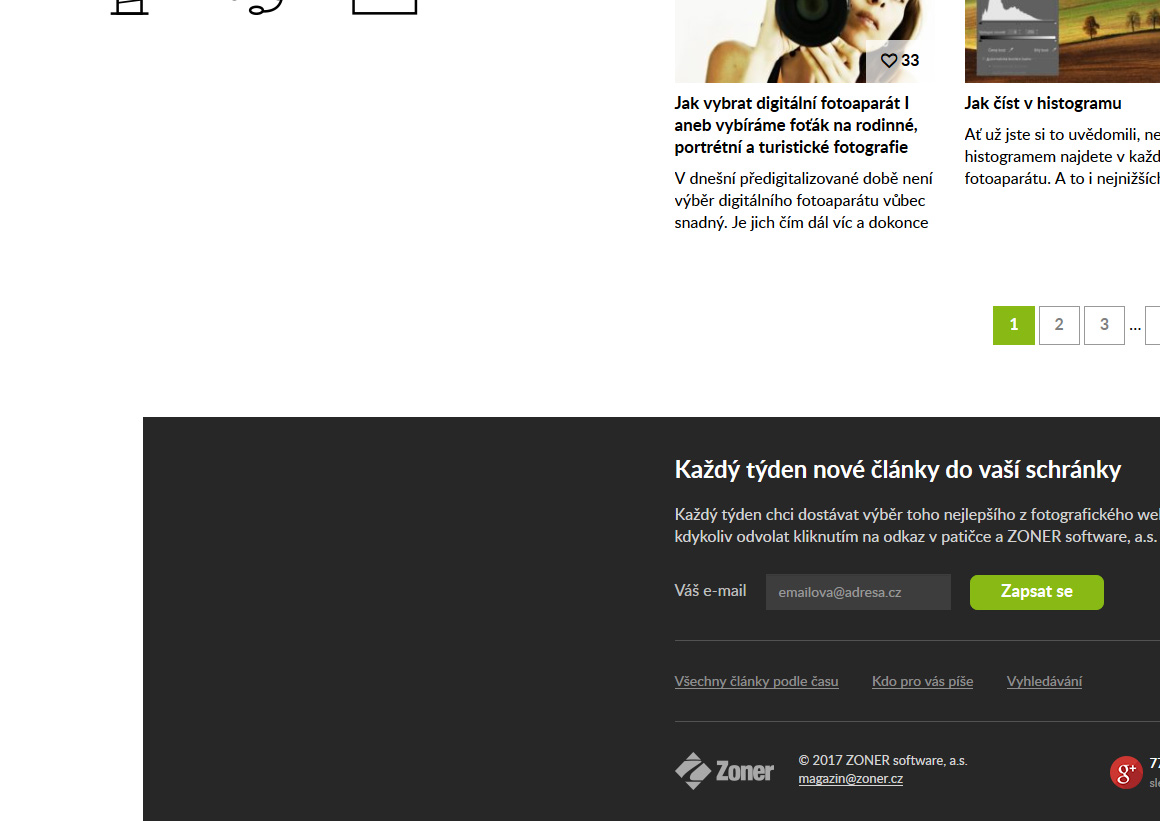 Zoner software - Responsive website